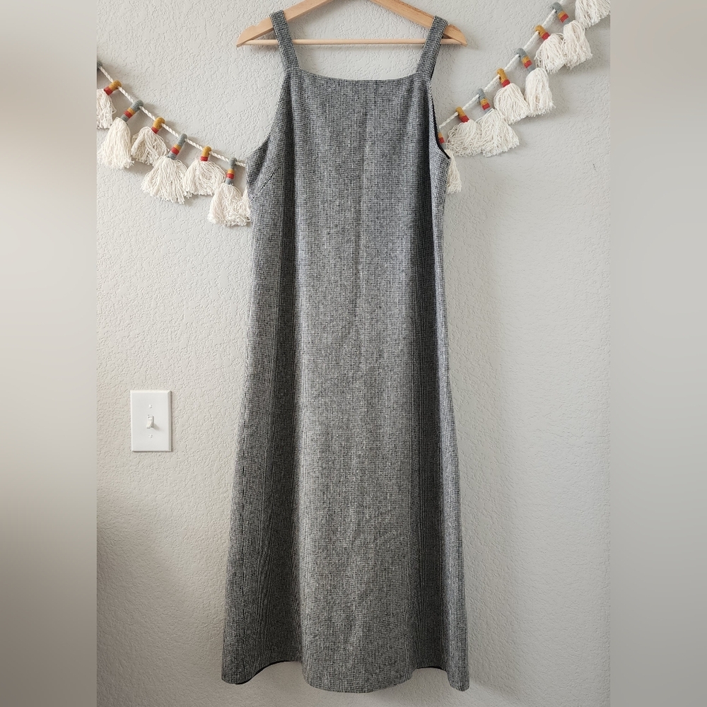 Talbots Charcoal Sleeveless Midi Dress
